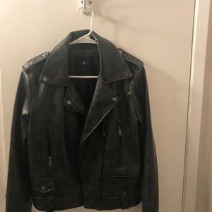 7 For All Mankind Faux Leather Moto Jacket